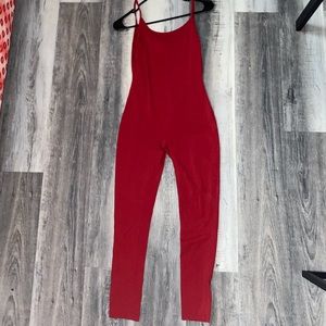 Red jumpsuit